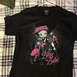 betty boop biker babe shirt